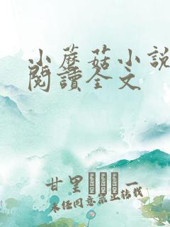 小蘑菇小说免费阅读全文