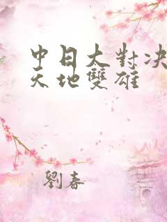 中日大对决  天地双雄