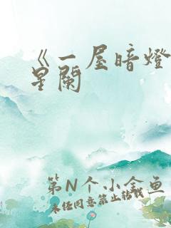 《一屋暗灯》宋星阑