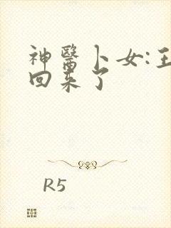 神医卜女:王妃回来了