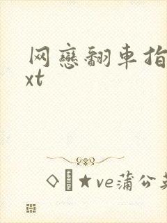 网恋翻车指南txt