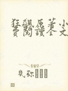 狂飙原著小说免费阅读全文