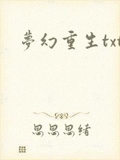 梦幻重生txt