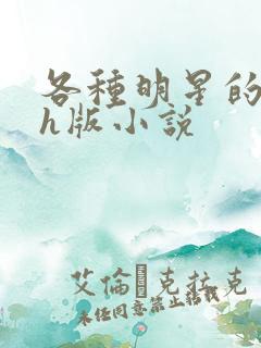 各种明星的综艺h版小说