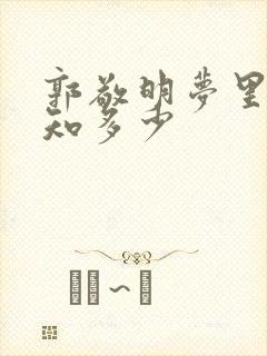 郭敬明梦里花落知多少