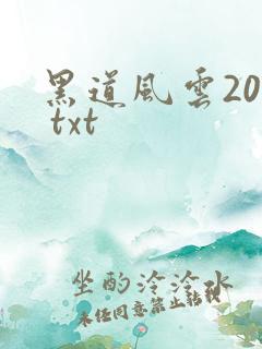 黑道风云20年 txt