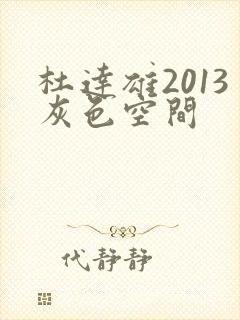 杜达雄2013灰色空间