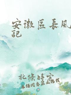 安徽区长风流日记