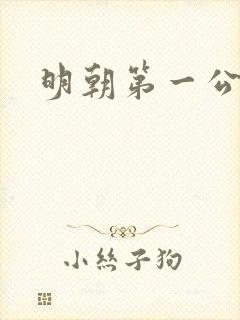 明朝第一公子