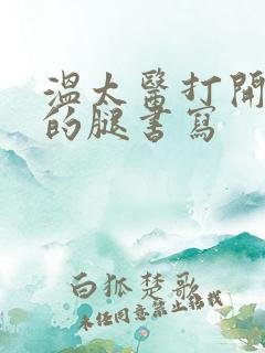 温太医打开眉庄的腿书写