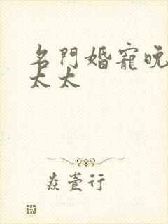 名门婚宠晚安赫太太