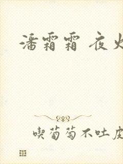 潘霜霜 夜火