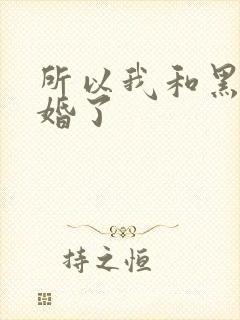 所以我和黑粉结婚了