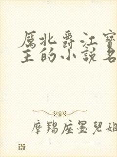 厉北爵江宝宝男主的小说名字