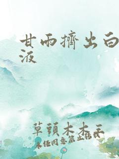 甘雨挤出白色脓液