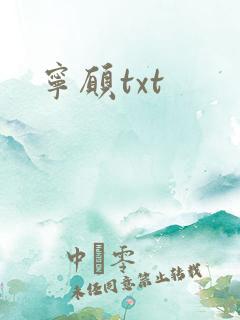 宁愿txt