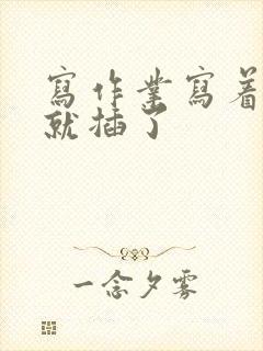 写作业写着写着就插了