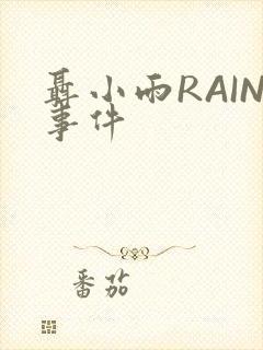 聂小雨RAIN事件
