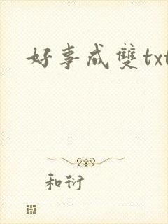 好事成双txt