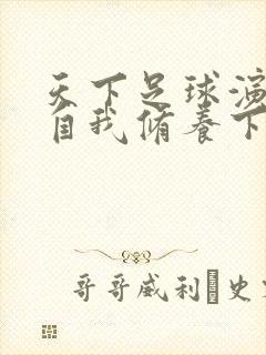 天下足球演员的自我修养下