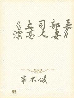 《上司部长出轨漂亮人妻》