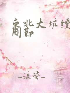 东北大坑续集未删节