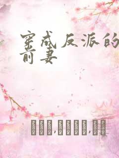 穿成反派的炮灰前妻