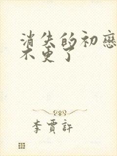 消失的初恋为啥不更了