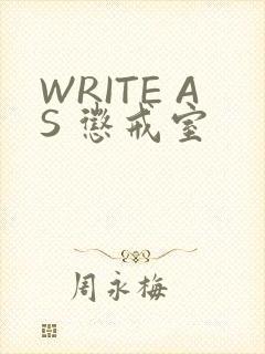 WRITE AS 惩戒室