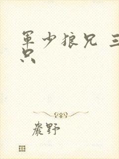 军少狼兄 三两只