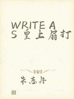 WRITE AS 皇上扇打