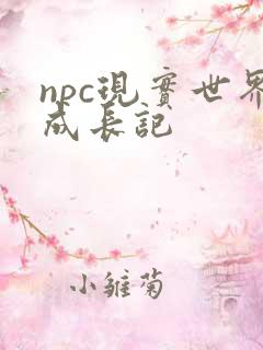 npc现实世界成长记