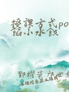 授课方式po肉馅小水饺