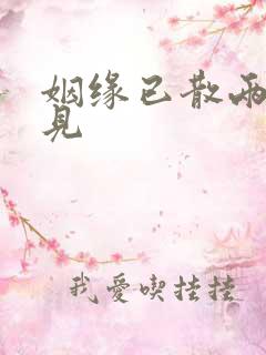 姻缘已散两不相见