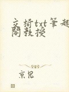 交椅txt笔趣阁教授