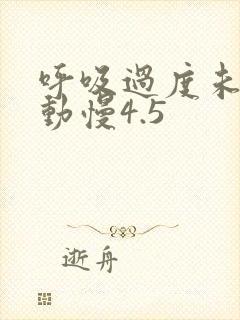 呼吸过度未增减动慢4.5