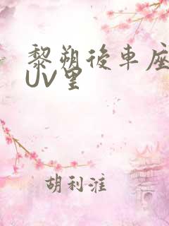 黎朔后车座上SUV里