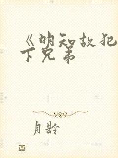 《明知故犯》年下兄弟