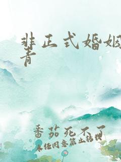 非正式婚姻雾里青