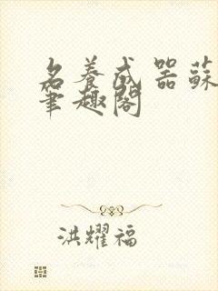 名养成器苏沫沫笔趣阁