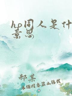hp同人是什么意思