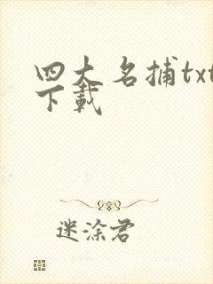 四大名捕txt下载