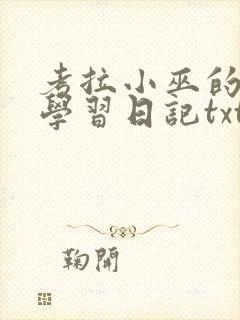 考拉小巫的英语学习日记txt