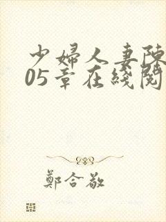 少妇人妻陈艳105章在线阅读