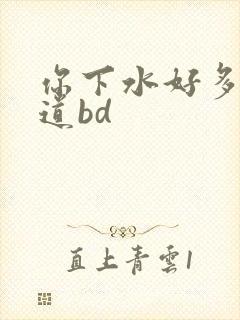你下水好多下水道bd