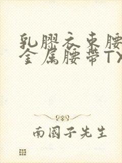 乳胶衣束腰勒紧金属腰带TXT