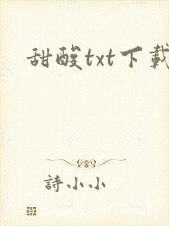 甜酸txt下载