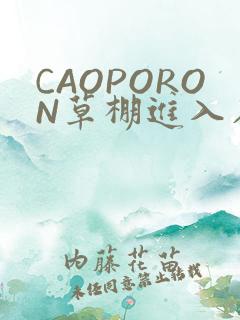 CAOPORON草棚进入在线观看