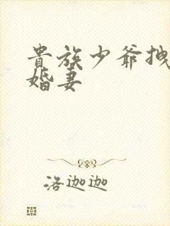 贵族少爷拽拽未婚妻