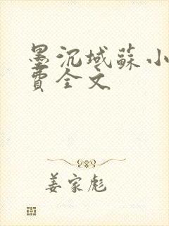 墨沉域苏小柠免费全文